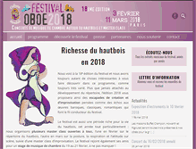 Tablet Screenshot of oboeparis.com